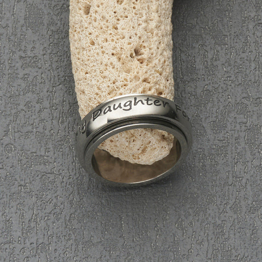Engraved Daughter Ring