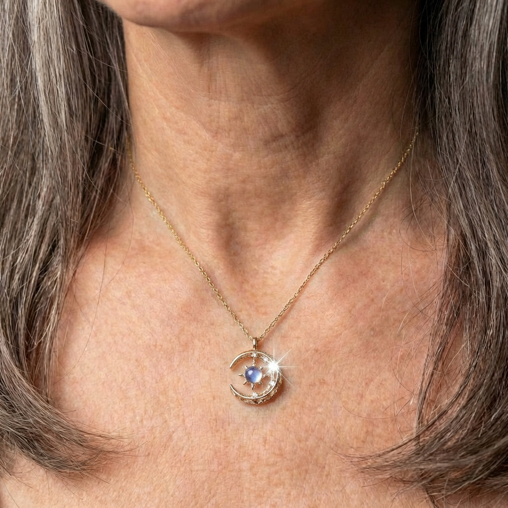 Star Moon Chain Necklace