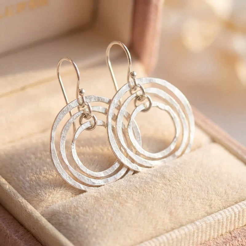 Vintage Circle Dangle Earrings