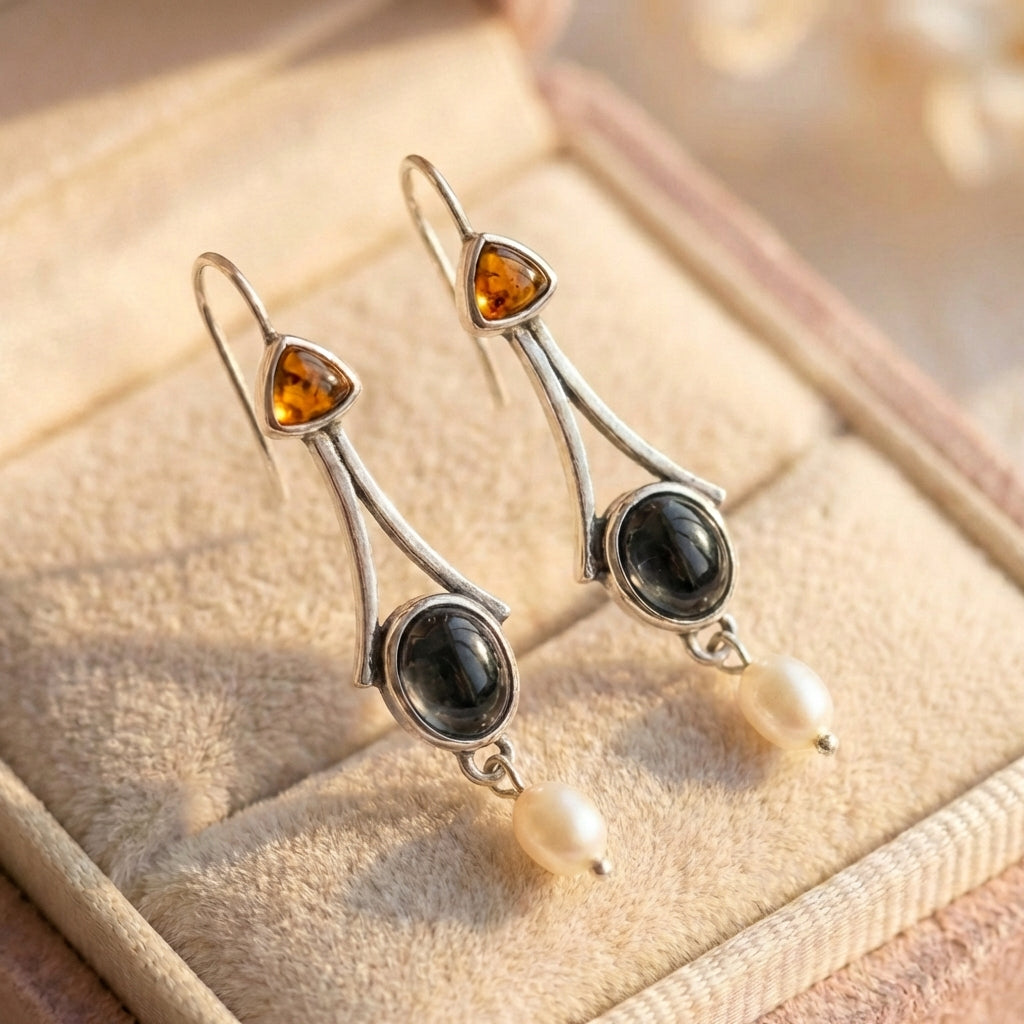 Elegant Pearl Drop Earrings