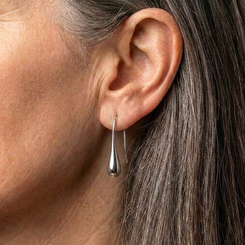 Classic Silver Drop Earrings