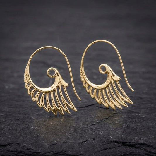 Wings Earrings In Gold