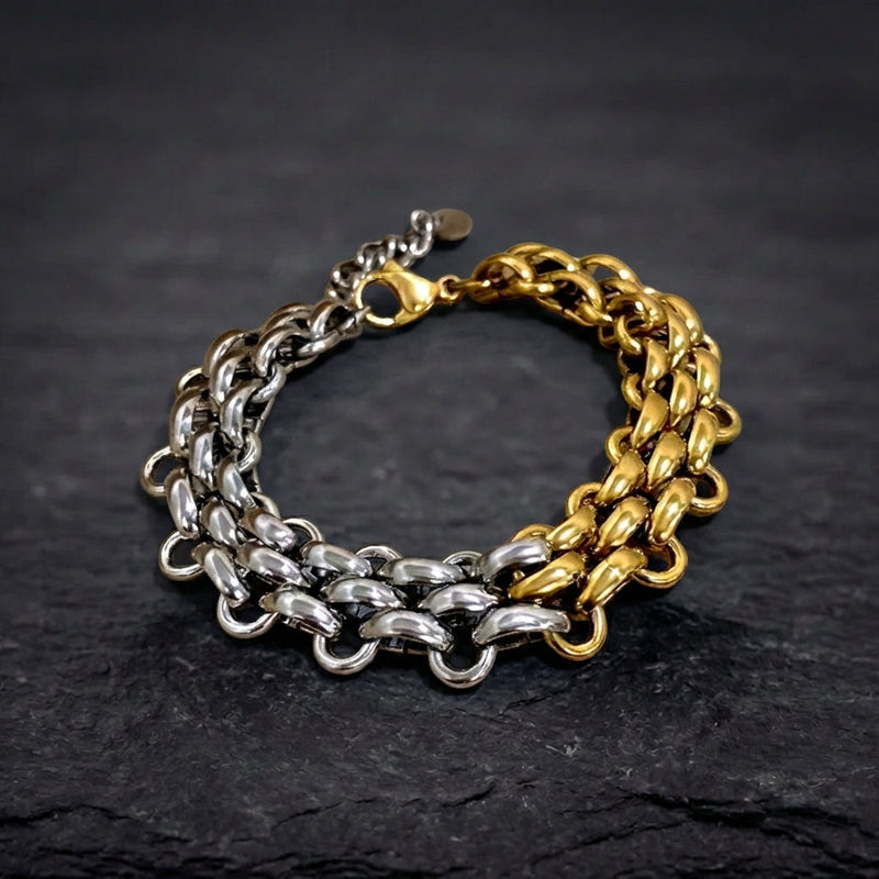 Vintage Handmade Braided Bangle Bracelet