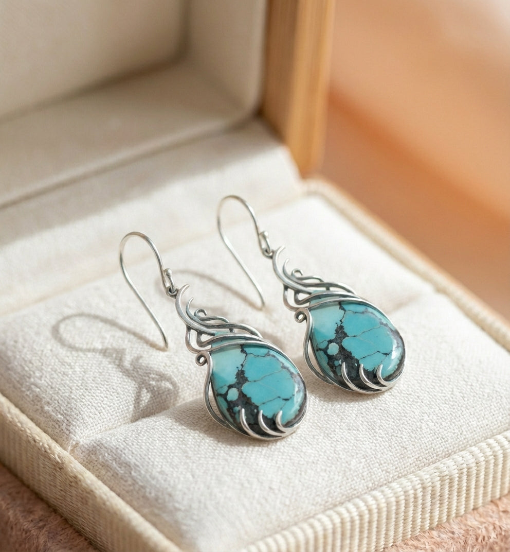 Vintage Turquoise Dangle Earrings