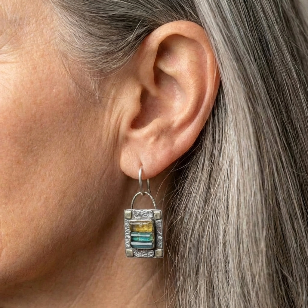 Zircon Drop Earrings
