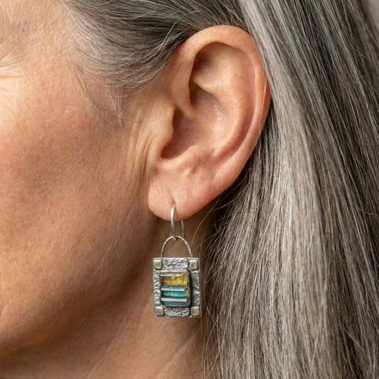 Zircon Drop Earrings