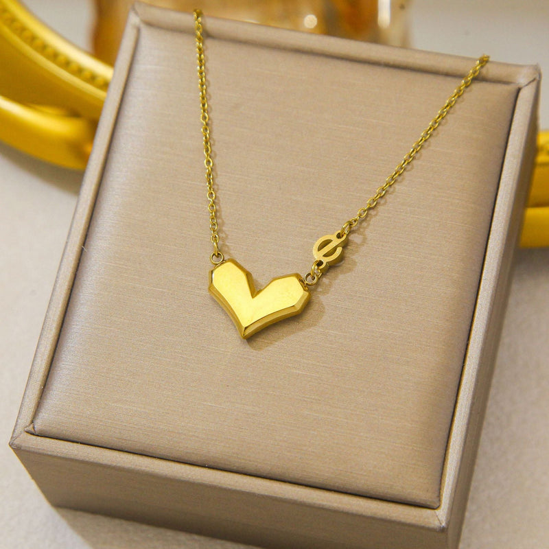 Gold Heart Necklace