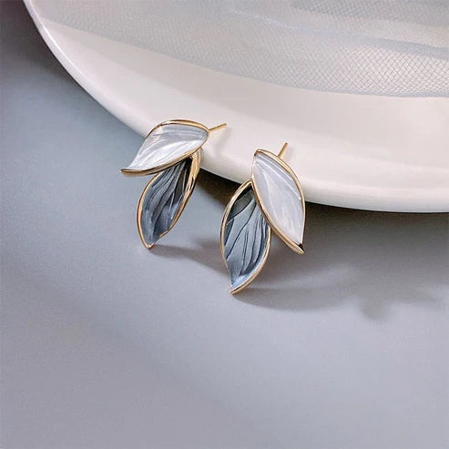 Lucky Wings Earrings With Hand-painted Enamel