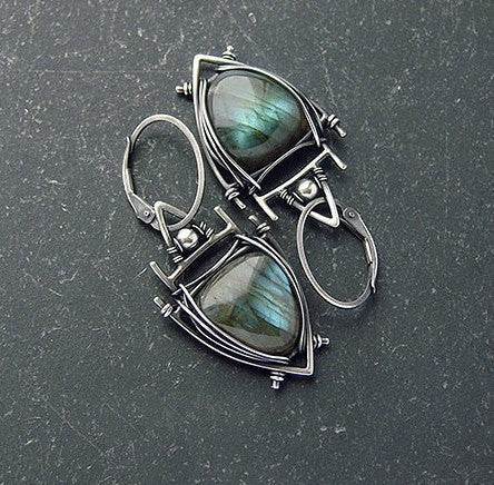 Handmade Labradorite Earrings