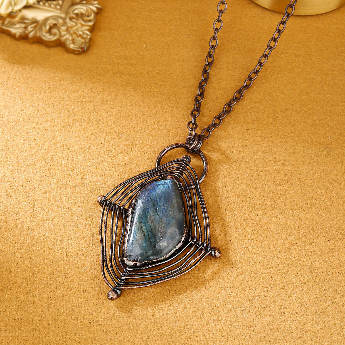 Handmade Labradorite Stone Necklace