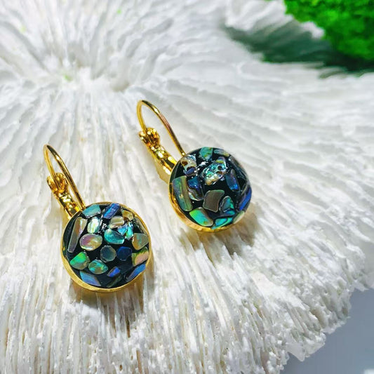 Iridescent Abalone Earrings