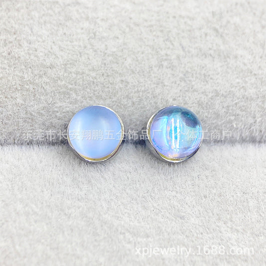 Iridescent Blue Earrings