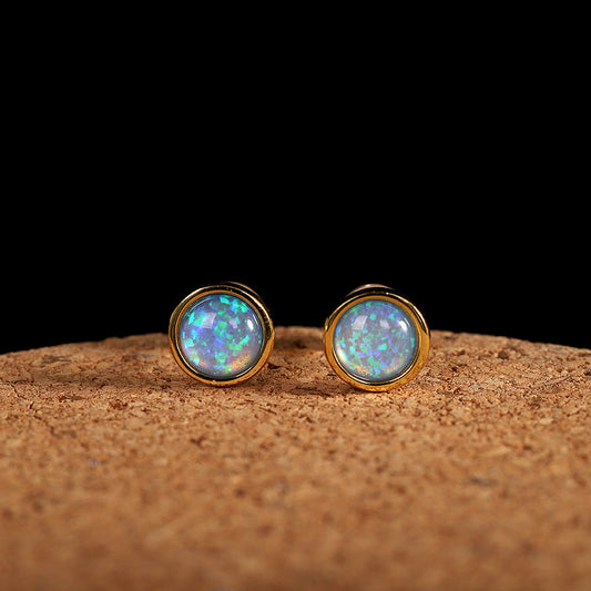Iridescent Opal Earrings