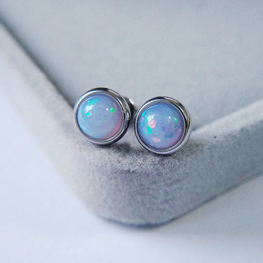 Iridescent Opal Earrings