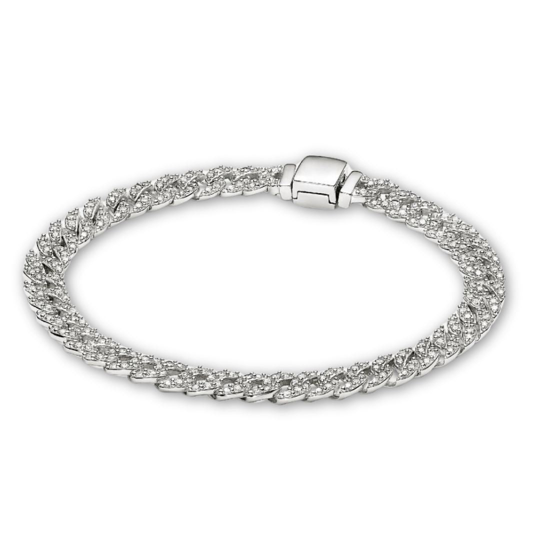 Gold Pave Cuban Bracelet