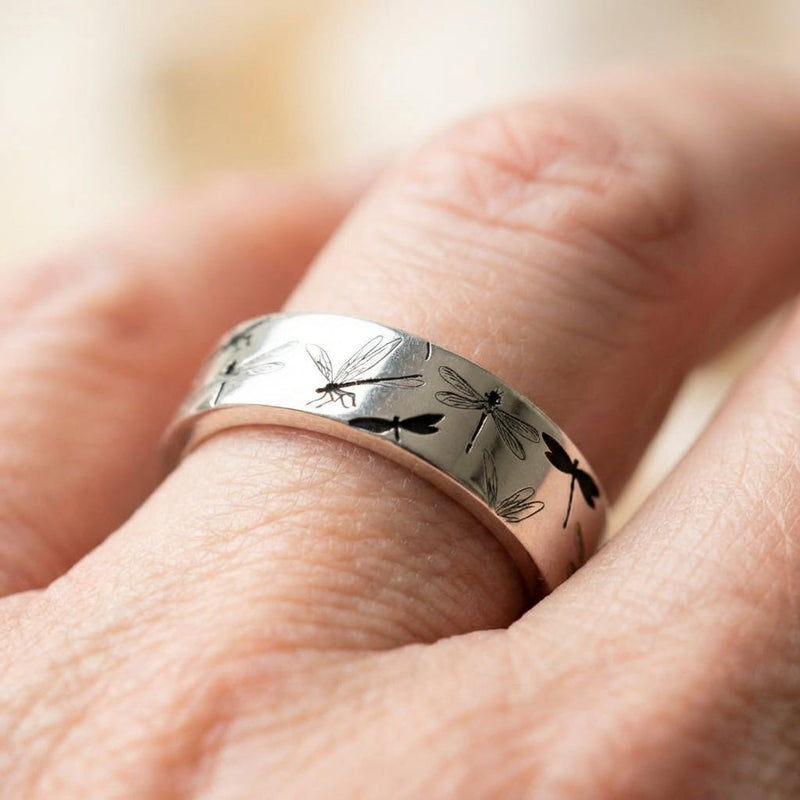 Minimalist Dragonfly Ring