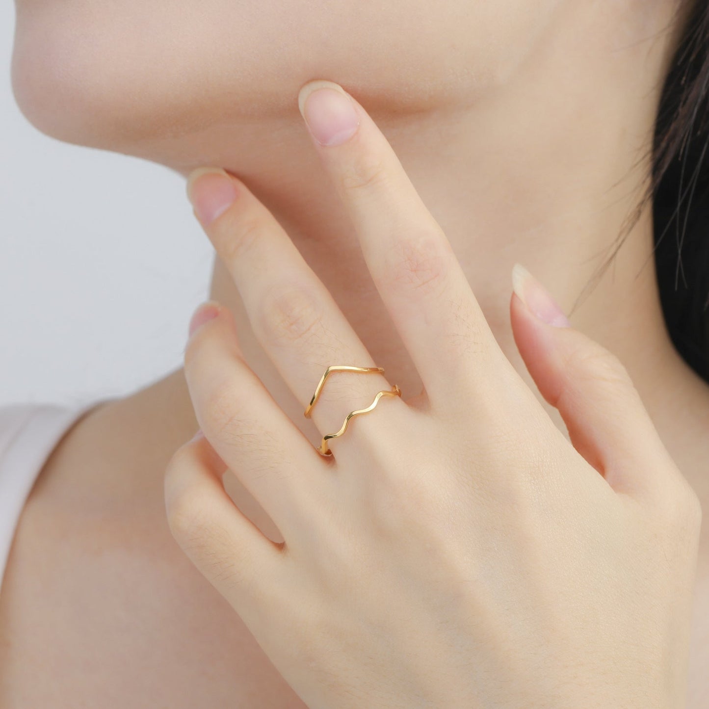 Minimalist Wave Ring