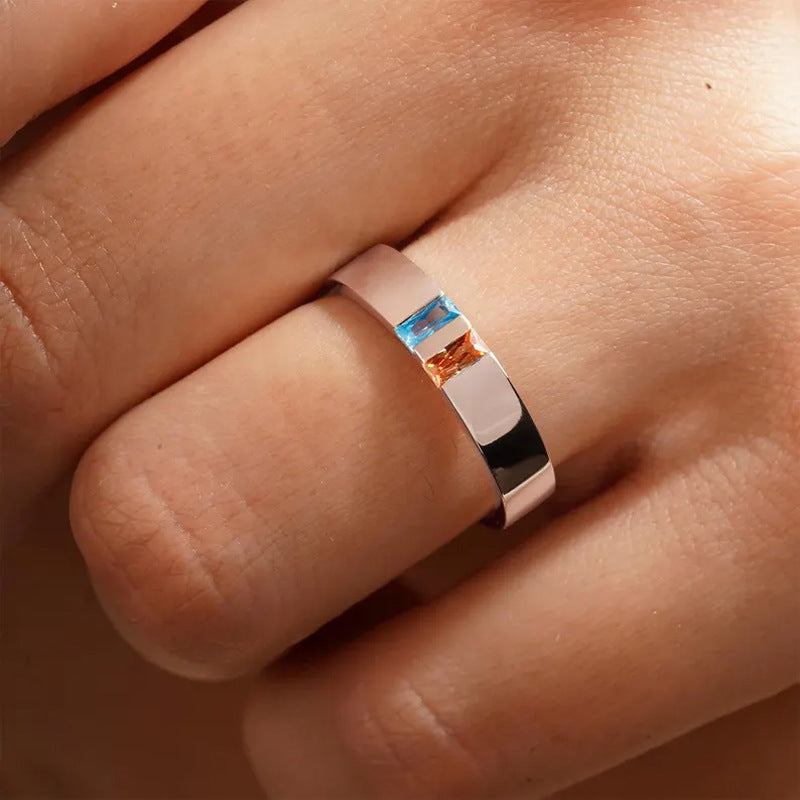 Modern Gemstone Ring