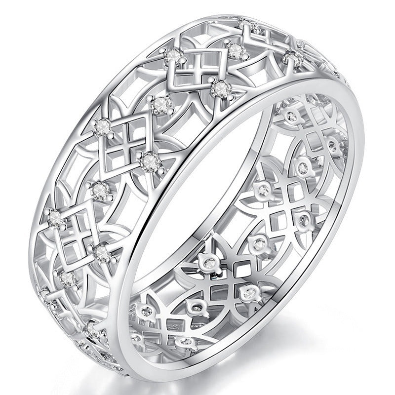 Elegant Starwoven Silver Ring