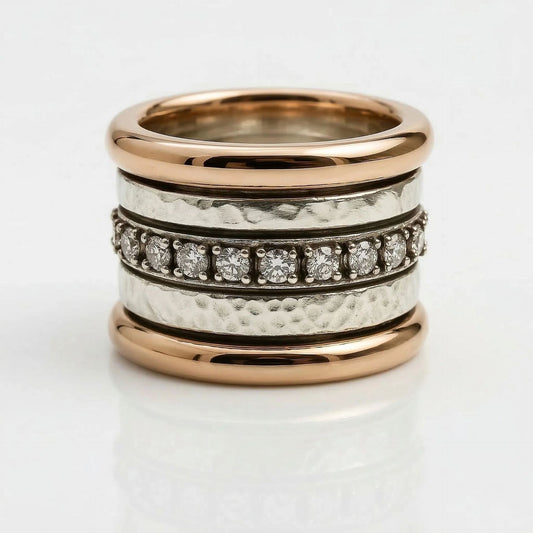 Gold & Silver Ivy Ring