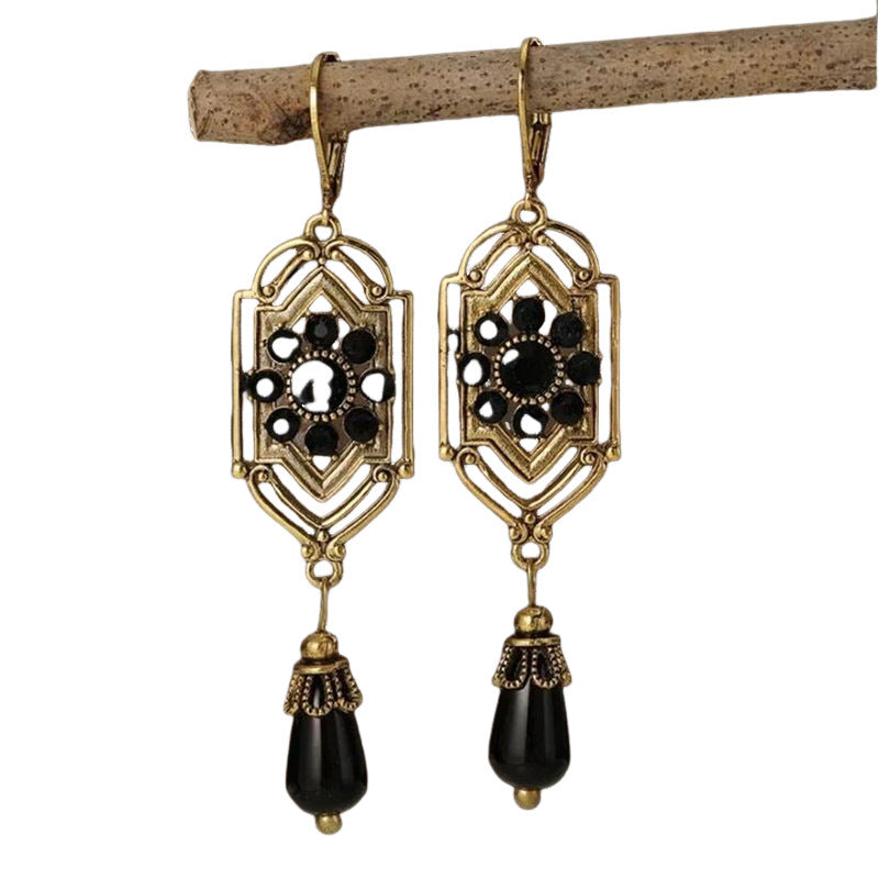 Elegant Golden Shadow Earrings