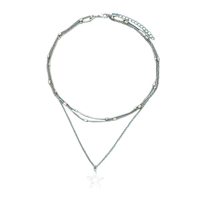 Elegant Starlight Layered Necklace