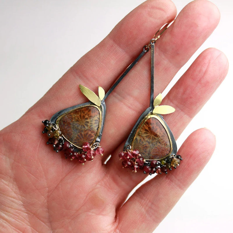 Vintage Forest Muse Drops Earrings