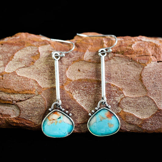 Earrings With Turquoise Stones