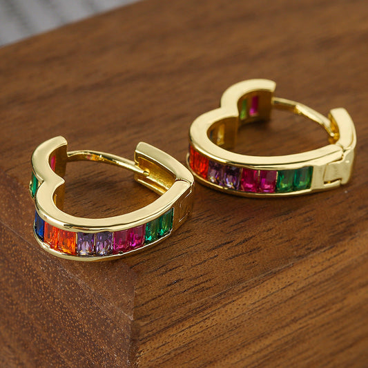 Rainbow Gemstone Earrings
