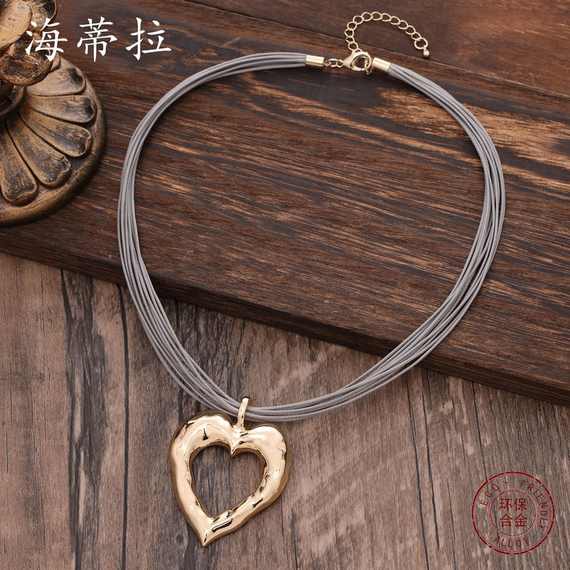 Romantic Gold Heart Necklace