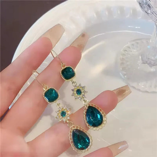 Drop Glass Earrings