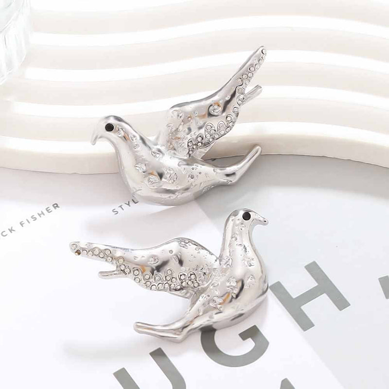 Silver Dove Earrings