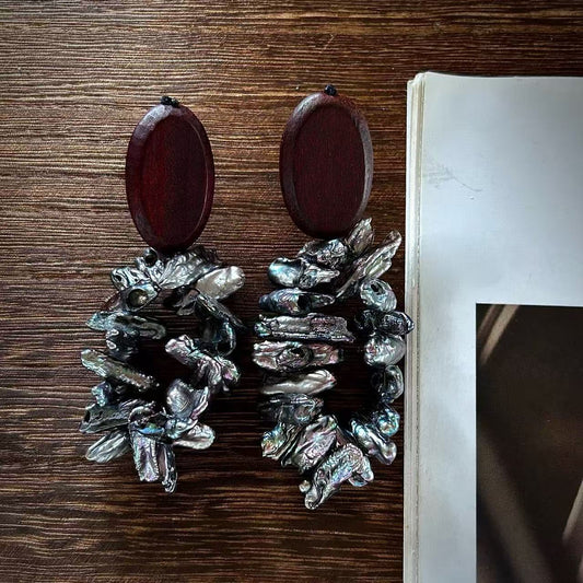 Statement Garnet Earrings
