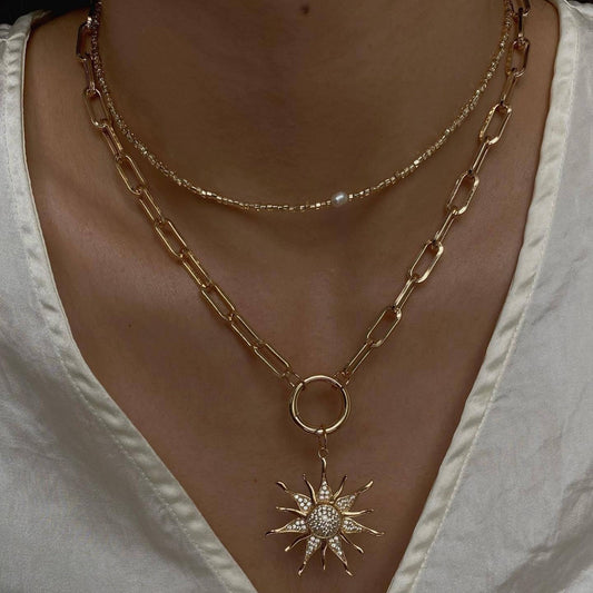 Statement Sun Necklace