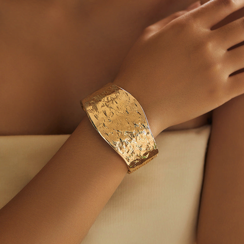 Textured Gold Bracelet
