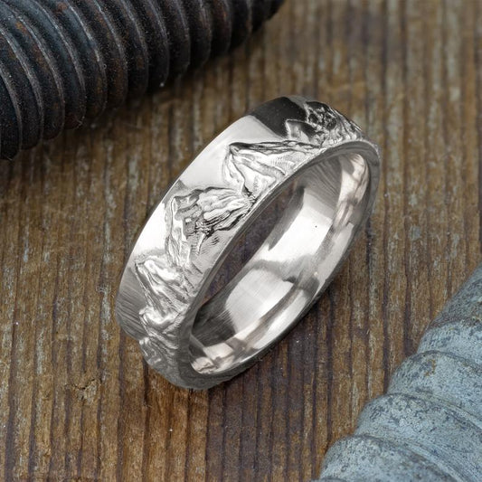 Textured Silver Ring