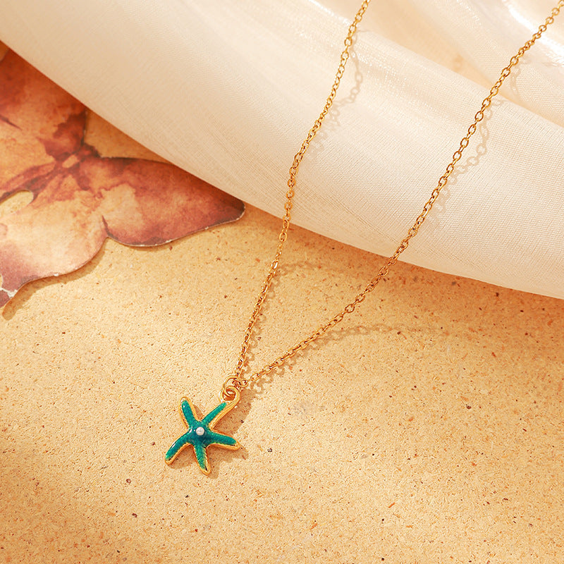 Turquoise Starfish Necklace