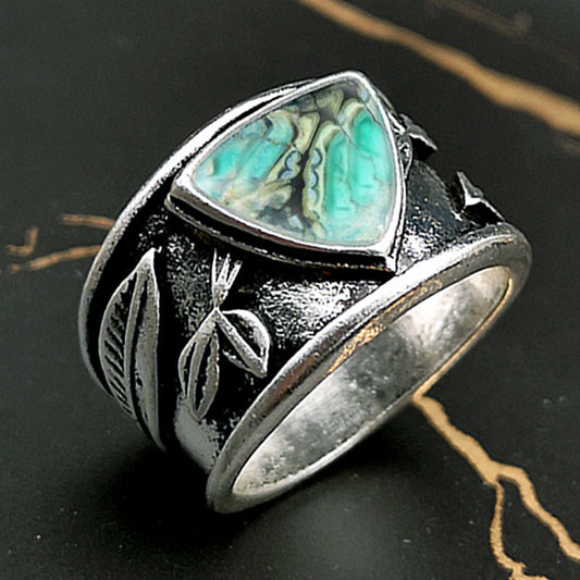 Vintage Abalone Ring
