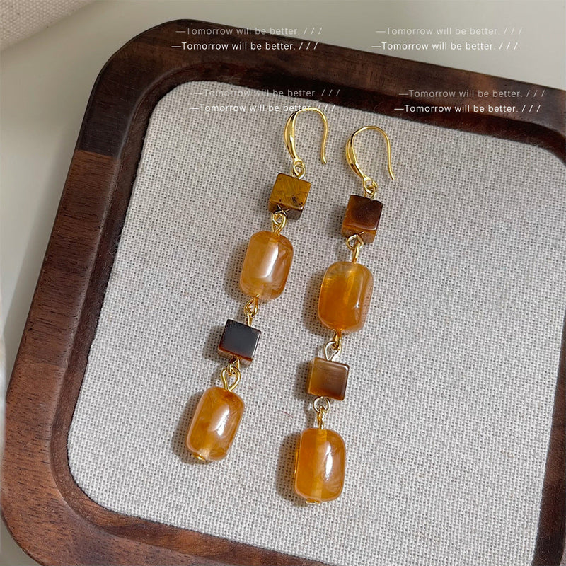 Vintage Amber Earrings