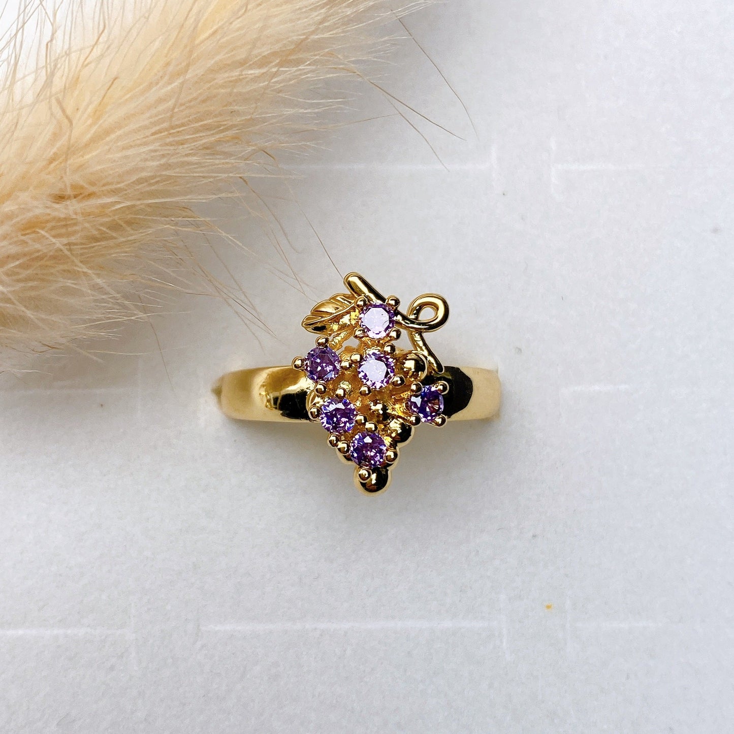 Vintage Amethyst Gold Ring