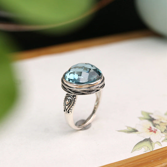 Vintage Blue Topaz Ring