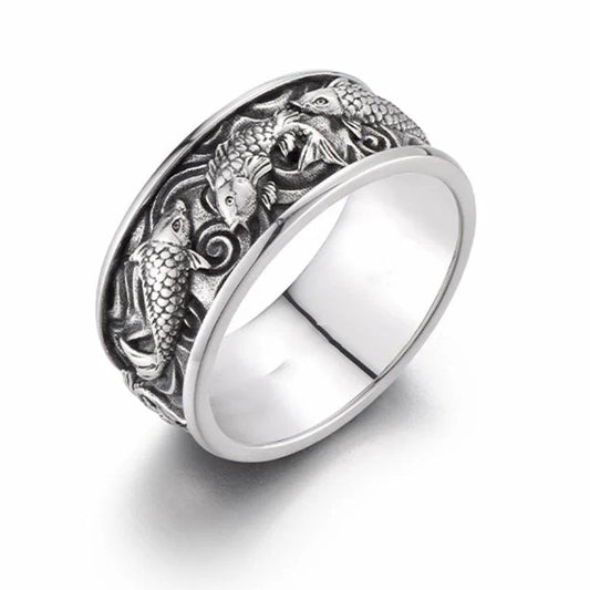Vintage Fish Leaping Ring