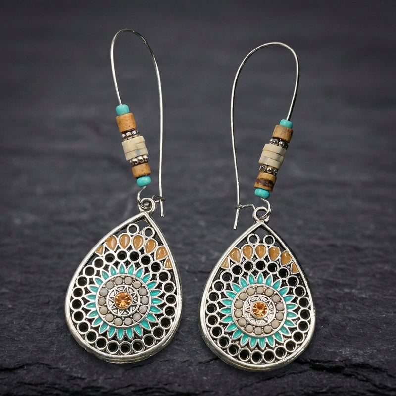 Vintage Handmade Beads Drop Earrings