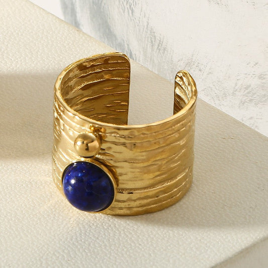 Vintage Lapis Lazuli Cuff Ring