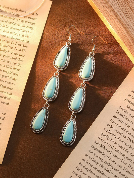 Vintage Larimar Earrings
