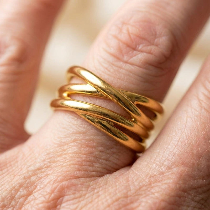 Layered Cuff Ring