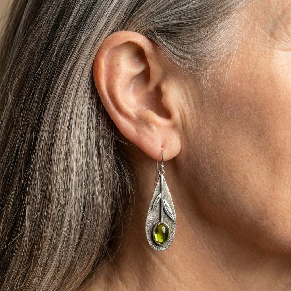 Olive Leaf Earrings