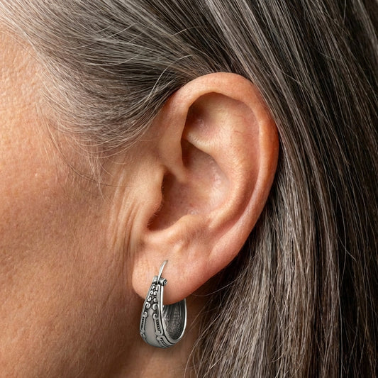 Ornate Hoop Earrings