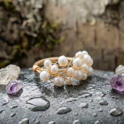 Vintage Pearl Nest Ring