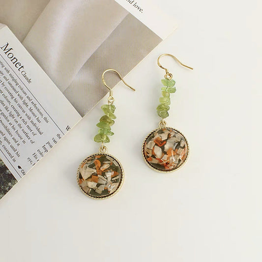 Vintage Peridot Drop Earrings